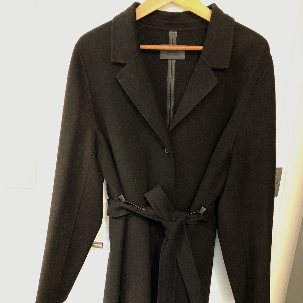 Rudsak Wool-CashmereCoat with Leather detail